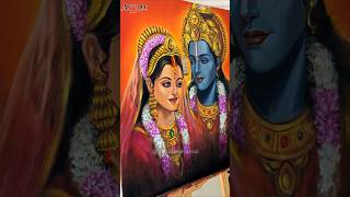 Siyaram Shringar  Sita Ram Vivah Painting 🙏🏻 Sita Ram siyaram shringar acrylic painting [upl. by Siuoleoj]