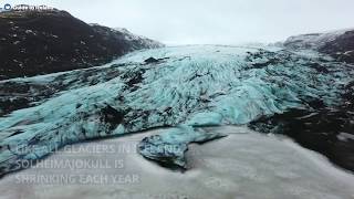 Solheimajokull Glacier in Iceland [upl. by Kcinom]