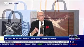 Alain Némarq Mauboussin  Le joaillier Mauboussin se lance dans la maroquinerie [upl. by Mellar]