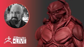 Creating an Alien Creature on the Fly with ZBrush  Miguel Guerrero  Part 3 [upl. by Notfol]