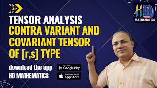 contravariant and covariant tensor of higher rank tensor of type rs tensor analysis by Hd sir [upl. by Bordie141]