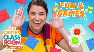 Fun amp Games  Caities Classroom SingAlong Show  Activity Songs for Kids [upl. by Norved]