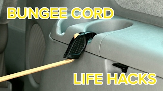 6 Bungee Cord Life Hacks [upl. by Eyllek]