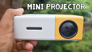 Cheap Pocket Projector for Fun  Mini LED Projector Review amp Demo YG300 [upl. by Mabel]