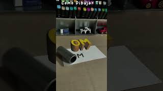 ⭐ Dibujos 3D 👉 Como dibujar letras 3D dibujos3d 3ddrawing art drawing dibujo3d arte3d [upl. by Clint424]