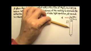 AP Physics 2 Light 12 ThinFilm Interference Problem 1 [upl. by Peonir]