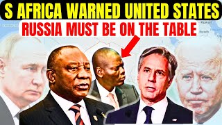 AFRICA SOUTH AFRICA TO UNITED STATES RUSSIA MUST BE ON TABLE Minister RONALDLOMALA DURBAN WASHINGTON [upl. by Centeno993]