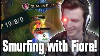 Hashinshin SMURFING WITH FIORA  Poor Morgana Design  Streamhighlights [upl. by Hunley]