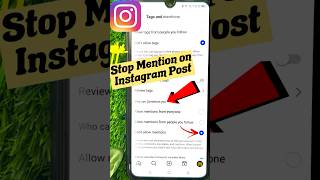 Instagram mention Setting  shorts shortvideo instagram ytshorts [upl. by Eimas464]