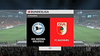 Armnia Bielefeld vs Augsburg FIFA 22 Game Play [upl. by Dedric475]