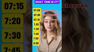 What time is it Telling time in English [upl. by Nikkie]