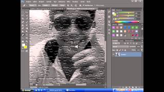 Tutorial Efeito QuebraCabeça Photoshop CS6 [upl. by Gruchot]