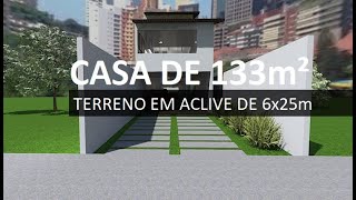 Projeto de Casa no Aclive Sem Mexer no Terreno [upl. by Richel793]