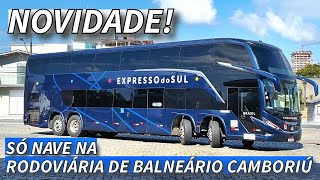 MOVIMENTO na RODOVIÁRIA de BALNEÁRIO CAMBORIÚ  G8 DD da CATARINENSE e EXPRESSO DO SUL [upl. by Sieracki596]