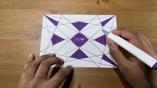 How to Sketch Congruent Shapes amp Coloring the Work in Tessellation Concept  Easy Steps [upl. by Nagey445]