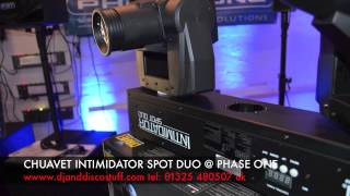 Chauvet intimidator spot duo  Phase one dj store [upl. by Lanaj]