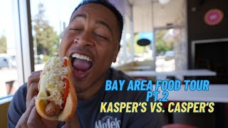 Kaspers Vs Caspers  Bay Area Battle of the Hot Dogs [upl. by Kloman]