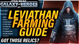 LEVIATHAN FARMING GUIDE swgoh starwars galaxyofheroes leviathan [upl. by Atonsah]