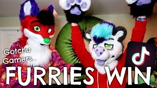 Furries vs Gamers War on TikTok w Frankie [upl. by Ailemor]