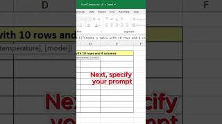 ChatGPT for Excel AI Tables in Microsoft Excel [upl. by Leanor]