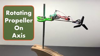 DIY Remote Controlled Propeller Arm with Pivoted Fidget Spinner [upl. by Tankoos269]