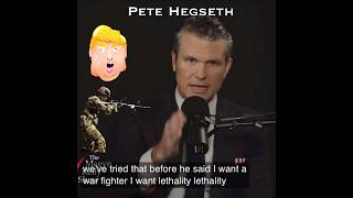 🇺🇸 Pete Hegseth “Donald Trump said we want a war fighter” [upl. by Irish979]