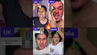 Wow😱 hilarious makeup challenge 🔥✨ makeup shorts [upl. by Edivad35]