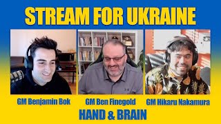 GM Ben Finegold GM Benjamin Bok and GM Hikaru Nakamura Team Up to Raise Money for Ukraine [upl. by Irmo]