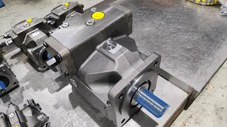 Testing Rexroth A4VSO 355 High Pressure Pump on Test Bench at 200 bar HydraulicPump HydraulicMotor [upl. by Yreffeg]