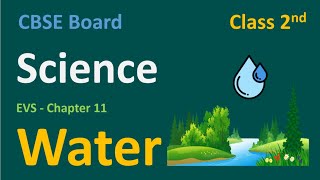 CBSE  Grade 2  Science  Chapter 11  Water  CBSE Board  EVS  English  Hindi Explanation [upl. by Merideth653]