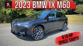 The 2023 BMW iX M60 Is A Quicker amp Less Expensive Electric X5M Sized SUV [upl. by Gerome]