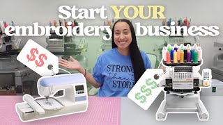 How to start your embroidery business from home in 2024 [upl. by Onaivlis]