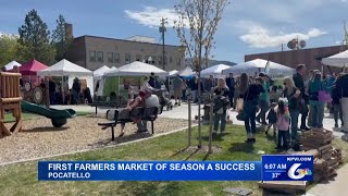 Portneuf Valley Farmers Market Pleased with Turnout for First One of Season [upl. by Arrim]