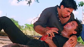 Mohra Climax Scene  Akshay Kumar  Suniel Shetty Dhamakedar Action Scene  Raveena Tandon [upl. by Peltier]