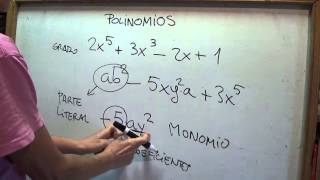 MATEMÁTICAS 3º ESO Polinomios Grado coeficientes parte literal [upl. by Melanie]