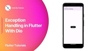 Exception Handling in Flutter with Dio Effective Error Management for API  Flutter Tutorials [upl. by Mailli407]