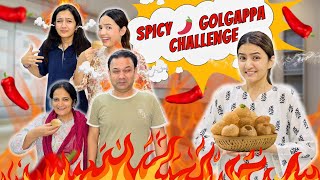 Spicy Golgappy Papa ko pasand nahi aye  Spicy Golgappa challenge  Hira Faisal  Sistrology [upl. by Currey]