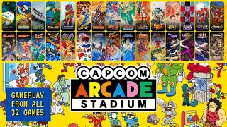 Capcom Arcade Stadium  Switch PS4 Xbox One PC  Gameplay from all 32 Games [upl. by Nosmirc]