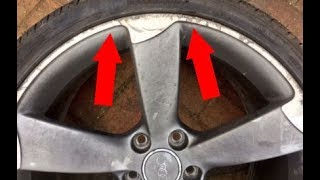 How to Repair Curb Rash on Alloy wheel rim [upl. by Norre]