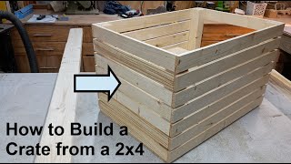 DIY Wooden Crate from a 2x4 [upl. by Ocsecnarf975]