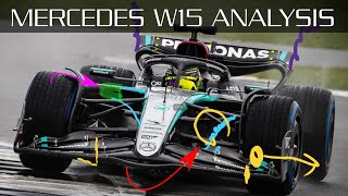 Mercedes W15  Aerodynamics Analysis and Initial Thoughts [upl. by Sokram342]