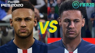 eFootball PES 2020 vs FIFA 20 Graphics Comparison PS4 Pro [upl. by Eirotal]