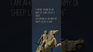 Alexander  Quote 1 history quotes criticalthinking motivation ancientgreekphilosophy [upl. by Hogue]