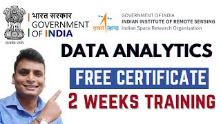 Data Analyst Free Course By Government ISRO With Certificate  Learn Online Free By ISRO [upl. by Macintyre]