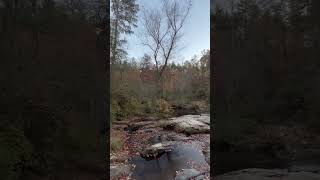 Water flowing over rocks in the fall nature [upl. by Adniled]