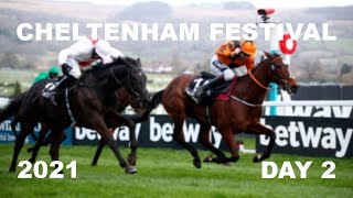 Cheltenham Festival 2021  Day 2 All Finishes [upl. by Eelyrehc873]