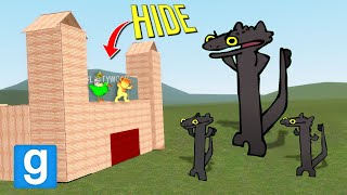 Can TOOTHLESS DANCING break into my fort Garrys Mod Sandbox [upl. by Oigile242]