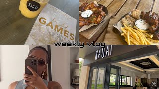 Weekly vlog dischem\sheet street haul  spray painting frames  rock mamas for lunch  Takealot [upl. by Orecul]