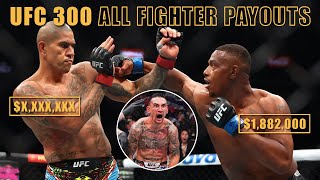 UFC 300 Payouts amp Salaries Revealed  Pereira vs Hill [upl. by Miriam]