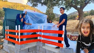 Building a porch for wandering nomads in the mountains [upl. by Hahcim]